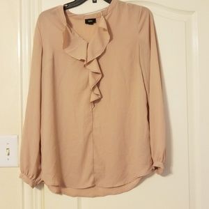 Light pink long sleeve blouse